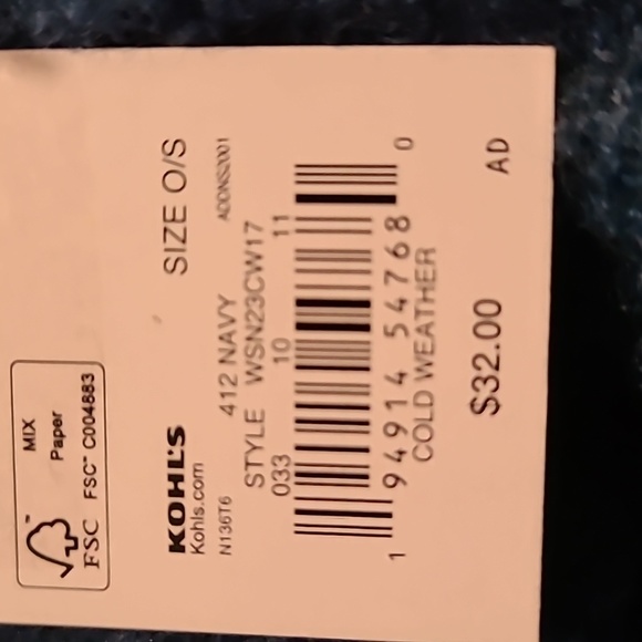 SONOMA BRAND WOMENS BLUE SCARF - Picture 5 of 8